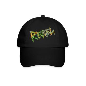 Rebel Rebels Lustige Retro Musik Hip Hop Rocknroll - Baseballkappe - Schwarz/Schwarz - Vorne