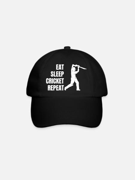 Kricketteam Cricket Kricket Kricketmannschaft - Baseballkappe - Schwarz/Schwarz