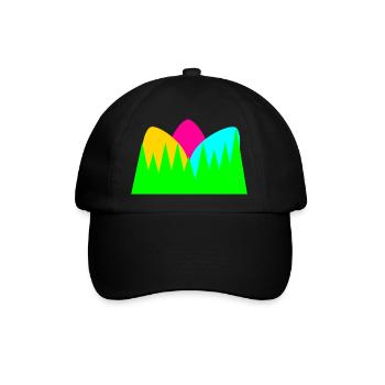 Bunte Ostereier - Baseballkappe - Schwarz/Schwarz - Vorne
