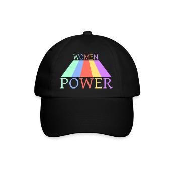 Frauenpower - Baseballkappe - Schwarz/Schwarz - Vorne