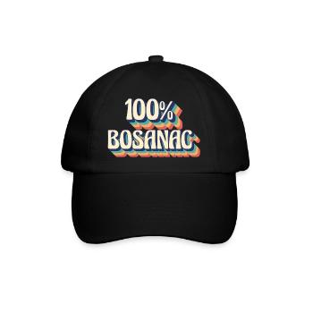 Balkan Papa bosnien serbien kroatien montenegro kosovo - Baseballkappe - Schwarz/Schwarz - Vorne