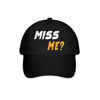 Vermissen Sie mich? - Baseballkappe - Schwarz/Schwarz - Vorne