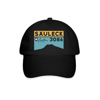 Säuleck Hohe Tauern Skitour Bergtour Klettersteig - Baseballkappe - Schwarz/Schwarz - Vorne