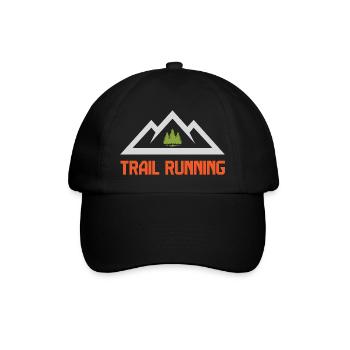 Trailrunning (Trailrunning) - Baseballkappe - Schwarz/Schwarz - Vorne