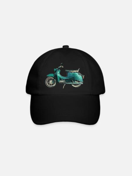 Simson Schwalbe KR51/1 - Baseballkappe - Schwarz/Schwarz