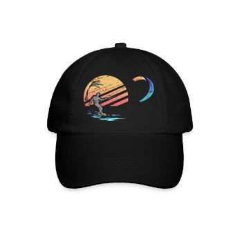 Go Kite - Baseballkappe - Schwarz/Schwarz - Vorne