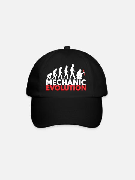 Mechanic Evolution Schrauber - Baseballkappe - Schwarz/Schwarz