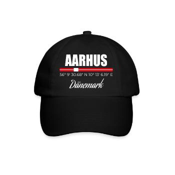 Aarhus - Baseballkappe - Schwarz/Schwarz - Vorne