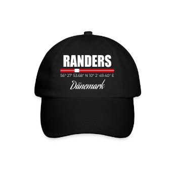 Randers - Baseballkappe - Schwarz/Schwarz - Vorne