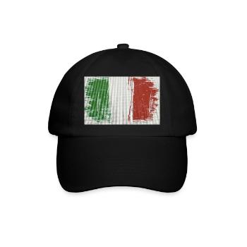 Italy Design  - Baseballkappe - Schwarz/Schwarz - Vorne