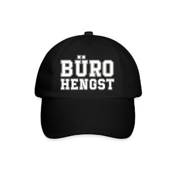 Büro Hengst - Baseballkappe - Schwarz/Schwarz - Vorne