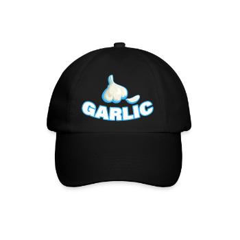 GARLIC - Baseballkappe - Schwarz/Schwarz - Vorne