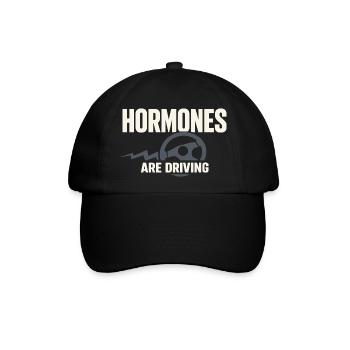Perimenopause Humor Perimenopause - Baseballkappe - Schwarz/Schwarz - Vorne
