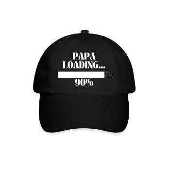 Papa Loading - Baseballkappe - Schwarz/Schwarz - Vorne