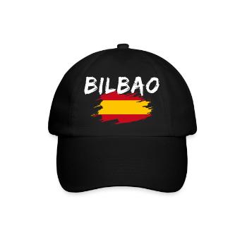 Bilbao Spanien - Baseballkappe - Schwarz/Schwarz - Vorne