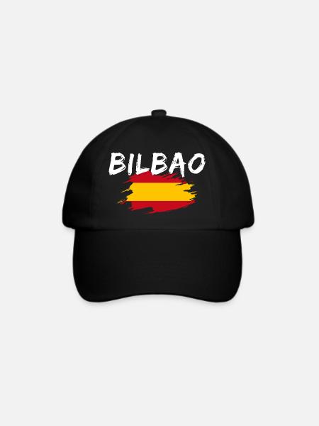 Bilbao Spanien - Baseballkappe - Schwarz/Schwarz