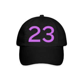 23 - Baseballkappe - Schwarz/Schwarz - Vorne