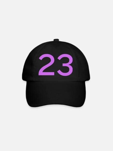 23 - Baseballkappe - Schwarz/Schwarz