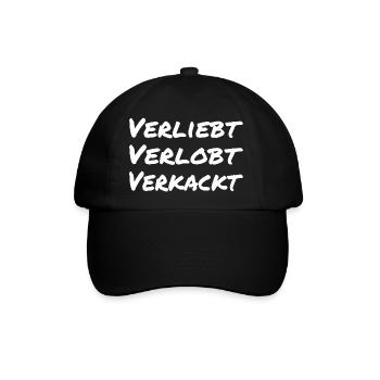 JGA Humor - Baseballkappe - Schwarz/Schwarz - Vorne
