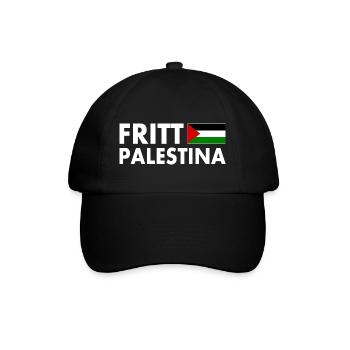 fritt palestina - Baseballkappe - Schwarz/Schwarz - Vorne