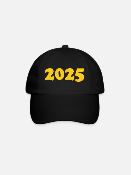 2025 - Baseballkappe - Schwarz/Schwarz