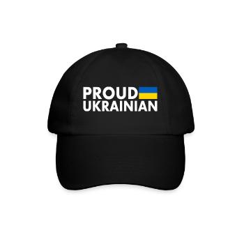 Proud ukrainian - Baseballkappe - Schwarz/Schwarz - Vorne