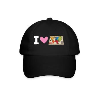 Risiko - I Love, Ich liebe, Herz - Baseballkappe - Schwarz/Schwarz - Vorne