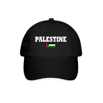 Palestina - Baseballkappe - Schwarz/Schwarz - Vorne