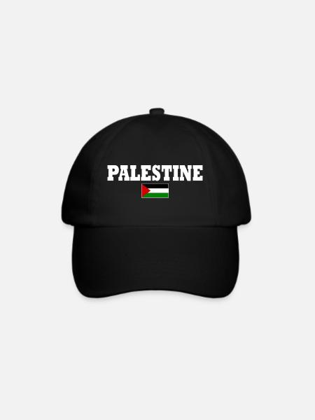 Palestina - Baseballkappe - Schwarz/Schwarz