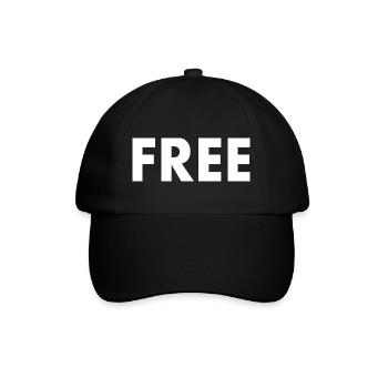 Free - Baseballkappe - Schwarz/Schwarz - Vorne