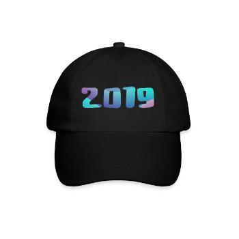 Geburtstagsgeschenk 2019 Jahrgang 2019 Retro 2019 - Baseballkappe - Schwarz/Schwarz - Vorne