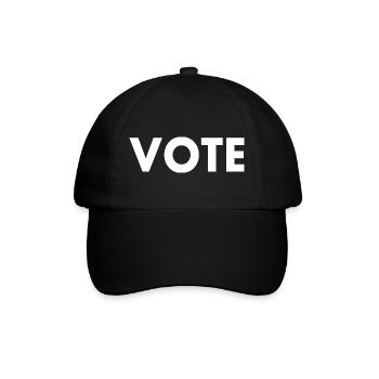 Vote - Baseballkappe - Schwarz/Schwarz - Vorne