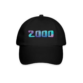Geburtstagsgeschenk 2000 Jahrgang 2000 Retro 2000 - Baseballkappe - Schwarz/Schwarz - Vorne