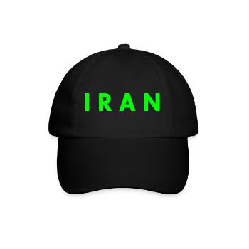 Iran - Baseballkappe - Schwarz/Schwarz - Vorne