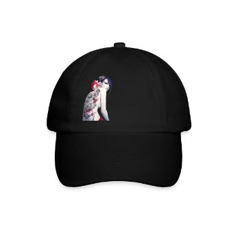 Asiatisch - Baseballkappe - Schwarz/Schwarz - Vorne