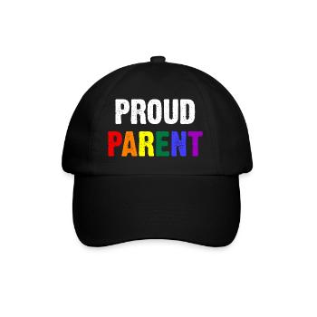 Proud Parent - Baseballkappe - Schwarz/Schwarz - Vorne