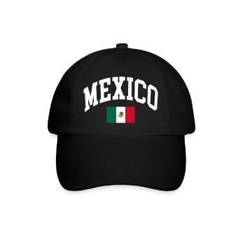Mexico - Baseballkappe - Schwarz/Schwarz - Vorne