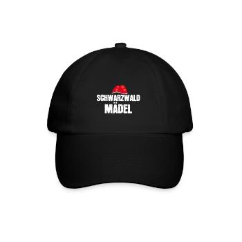 Schwarzwaldmädel - Baseballkappe - Schwarz/Schwarz - Vorne