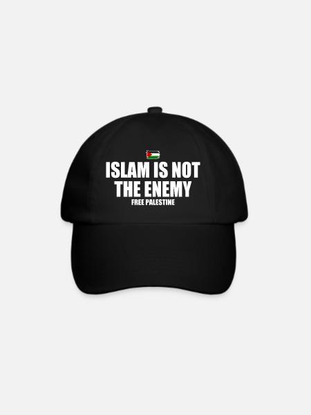 Free palestine Islam is not the enemy - Baseballkappe - Schwarz/Schwarz