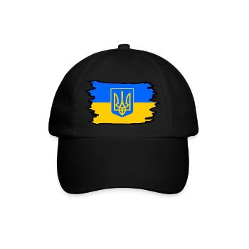 Ukraine - Baseballkappe - Schwarz/Schwarz - Vorne