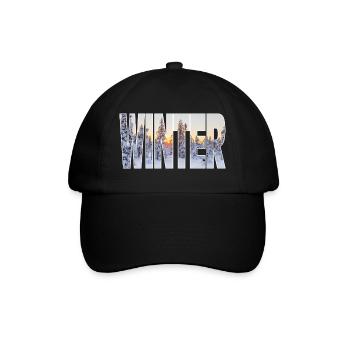 Winter - Baseballkappe - Schwarz/Schwarz - Vorne