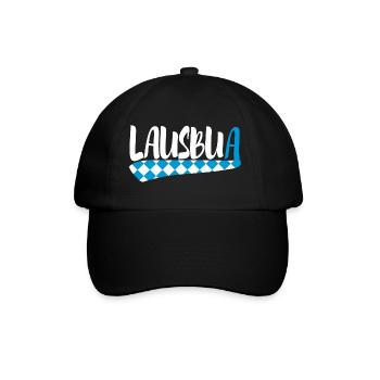 Lausbua - Baseballkappe - Schwarz/Schwarz - Vorne