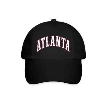 Atlanta - Baseballkappe - Schwarz/Schwarz - Vorne