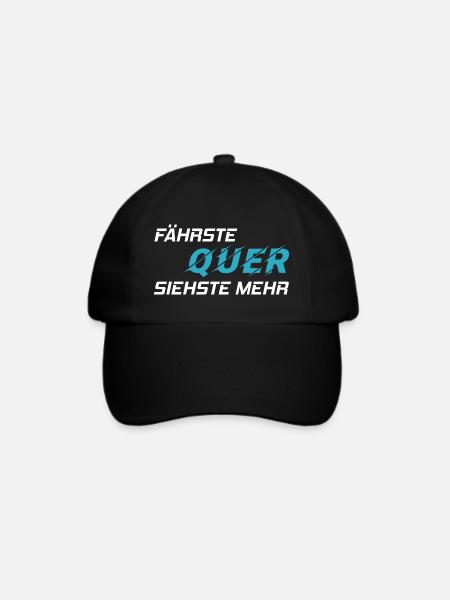 Motorsport Lustiges Racing Spruch - Baseballkappe - Schwarz/Schwarz