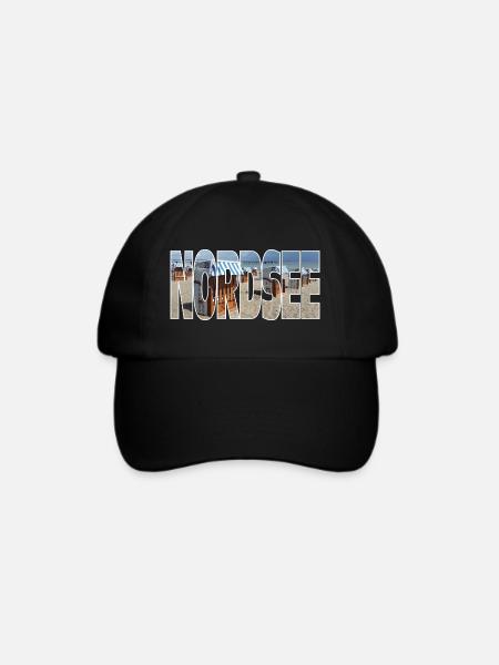 Nordsee - Baseballkappe - Schwarz/Schwarz