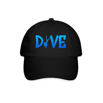 Dive Scuba Diver Diving - Baseballkappe - Schwarz/Schwarz - Vorne