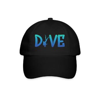 DIVE - Baseballkappe - Schwarz/Schwarz - Vorne