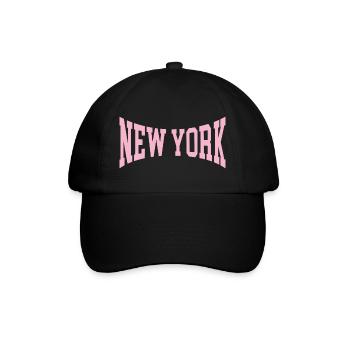New York - Baseballkappe - Schwarz/Schwarz - Vorne
