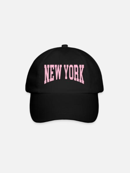 New York - Baseballkappe - Schwarz/Schwarz