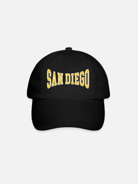 San Diego - Baseballkappe - Schwarz/Schwarz